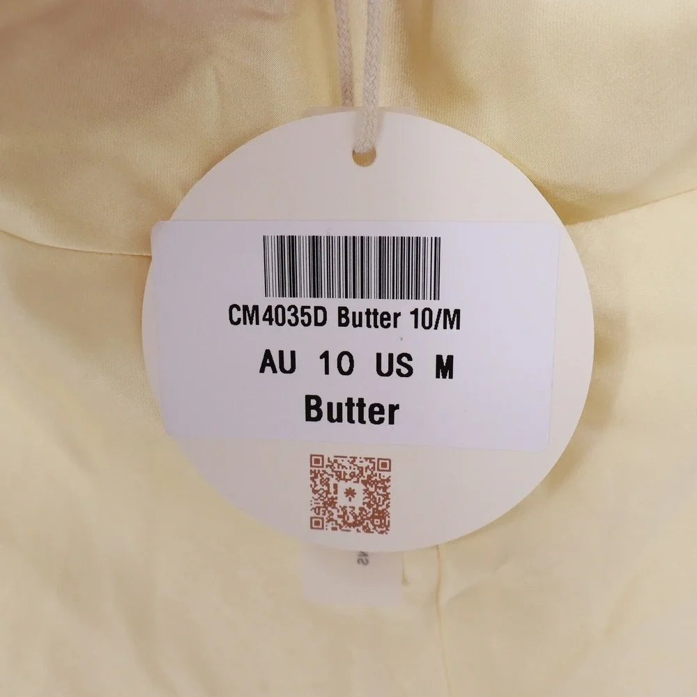 NWT Here Comes the Sun Butter Yellow Elegant Satin Maxi Dress - Picture 6 of 15